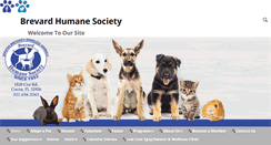 Desktop Screenshot of brevardhumanesociety.org
